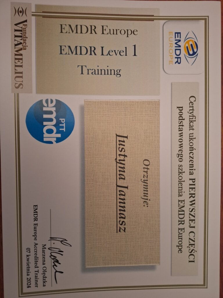 EMDR certyfikat